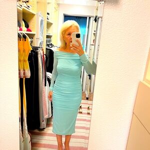 Lulu's Strapless Light Blue Dress
